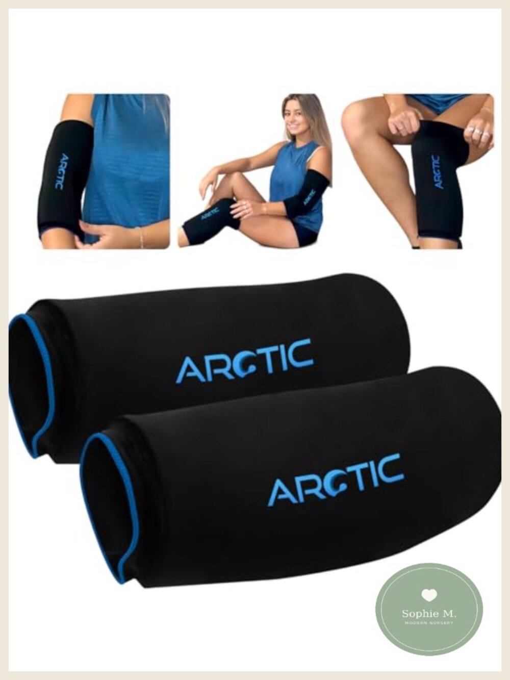 2 Pack Cold Therapy Compression Ice Sleeve Knee Elbow Wrap Reusable Recovery